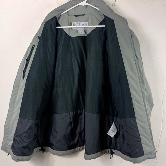 Columbia Field Gear Jacket Mens L Gray Omni Shield Gorpcore Outdoor Fleece Lined - Picture 3 of 13